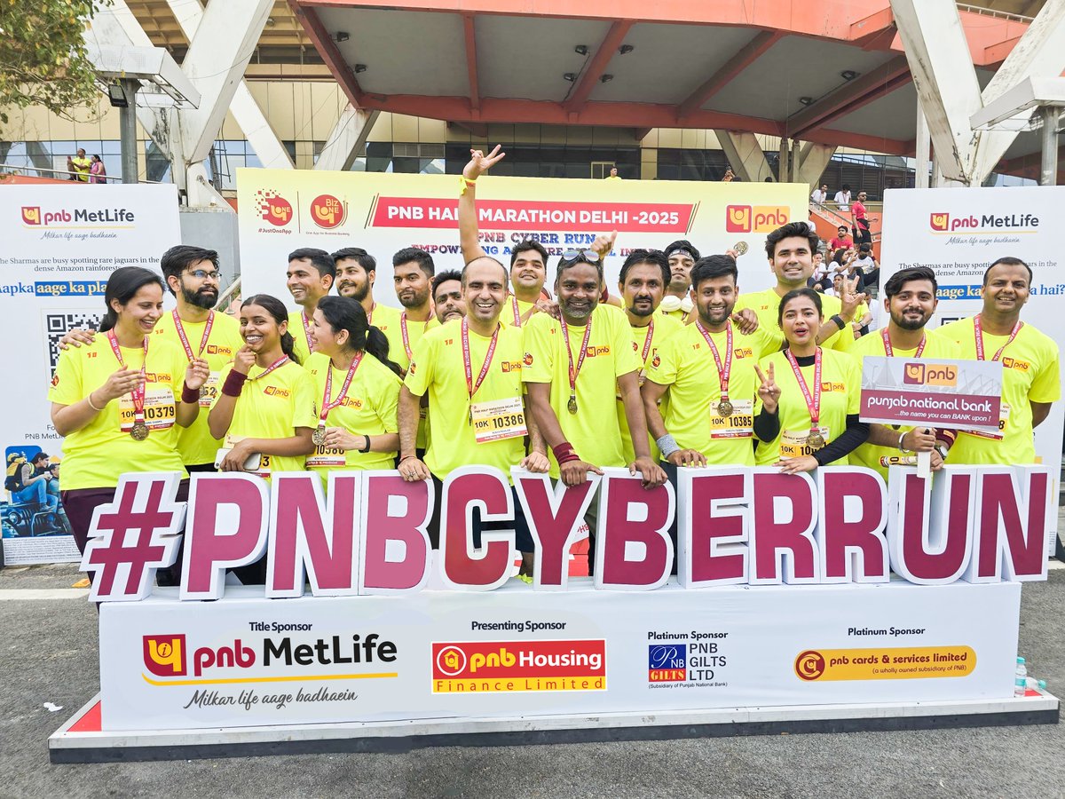 cyfuture's tweet photo. #PNBHalfMarathonDelhi2025

10 km | 30+ #Cyfuturience | 1 unstoppable spirit

Every single one of our team members showed up, pushed through, and crossed that finish line—with grit, heart, and the classic “never give up” attitude that defines Cyfuture.

Congratulations, Team! https://t.co/Ugv3EPOKuU
