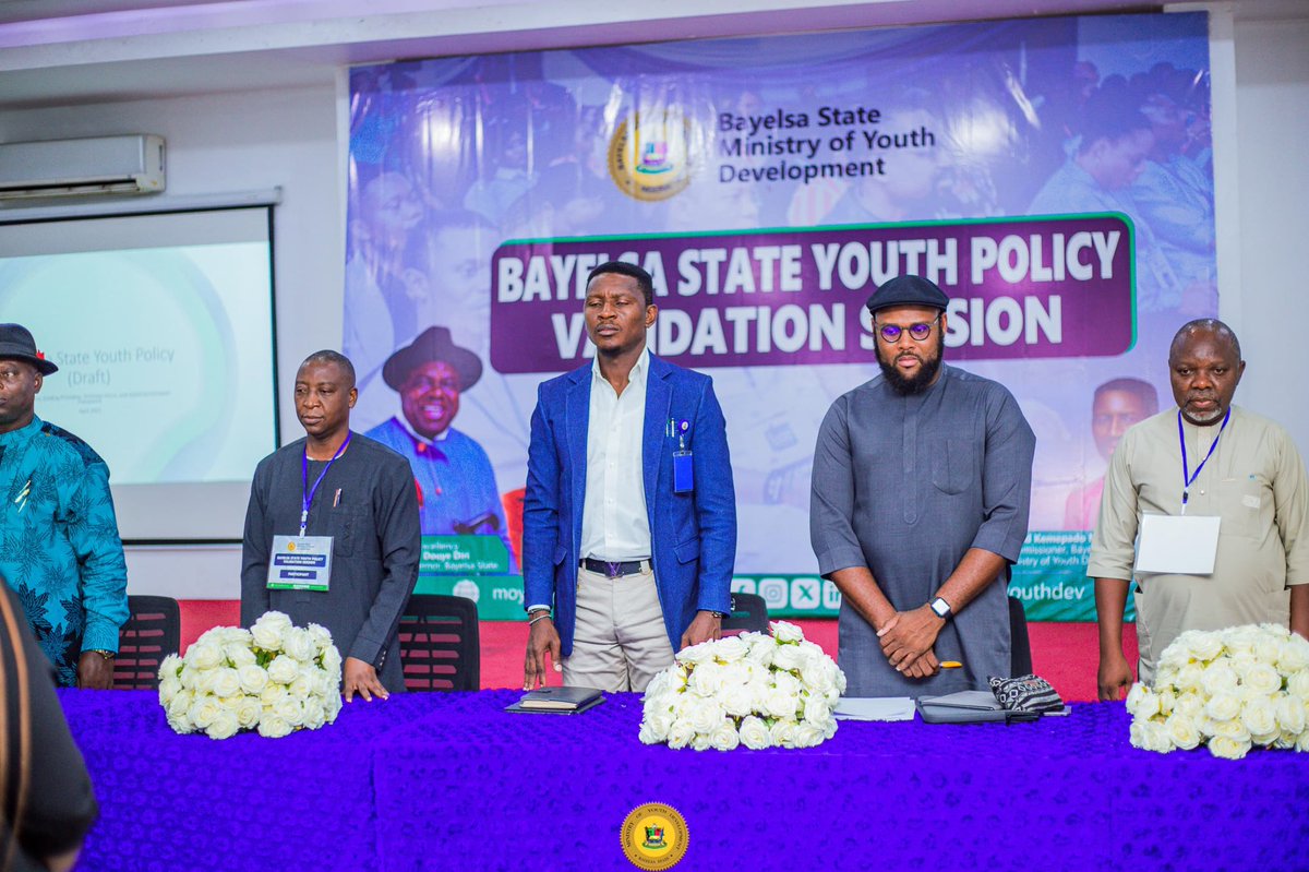 Matthewbycredo's tweet image. Last week, I was back in Bayelsa State, to facilitate the validation session for the state’s first-ever Youth Policy.
The validation was the culmination of work over several months with in-person consultations across all local government areas in the state, and other data…