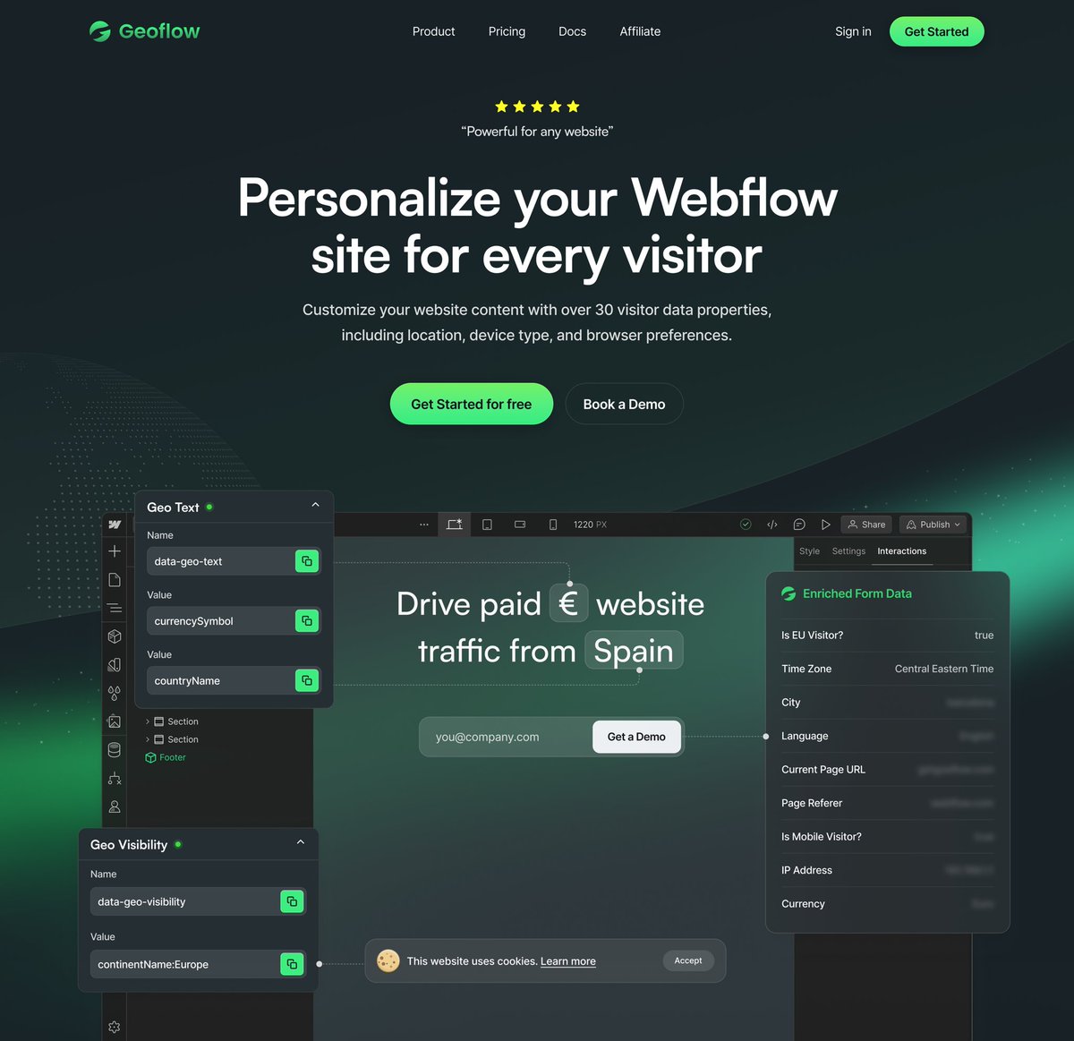 The day has finally arrived. We’re launching Geoflow!

 <a href="/delisle_domain/">Jay Delisle | Fractional Dev</a> &amp; <a href="/Suupercharged/">Christina</a> came onboard to help me create a powerful localization tool packed with geo features, such as:

- Dynamically change site content
- Auto-populate form fields
- Enriched visitor data 
And much