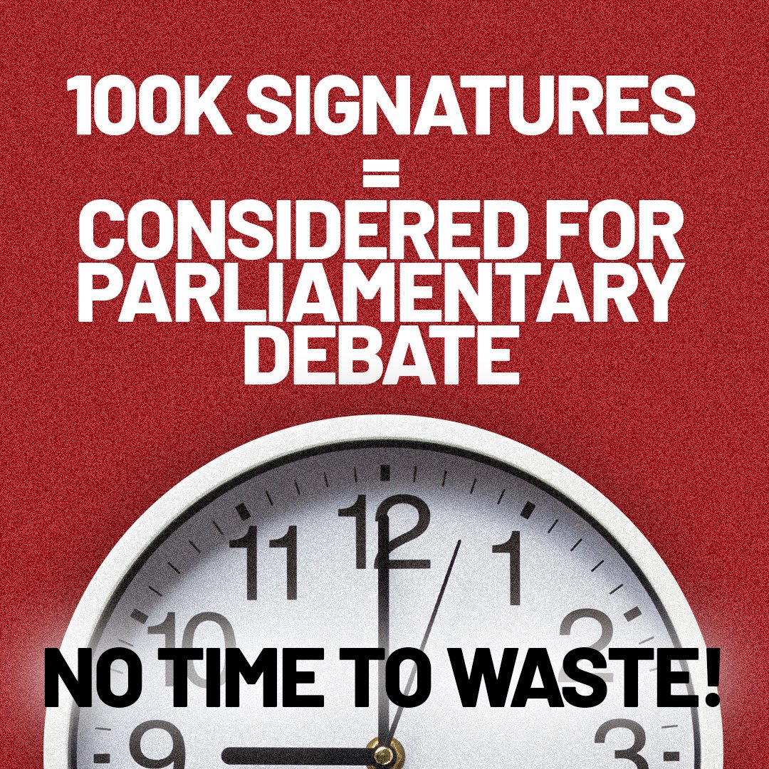 If we hit 100k signatures to end the badger cull, parliament will consider a debate!

👉 Sign the petition petition.parliament.uk/petitions/7003…