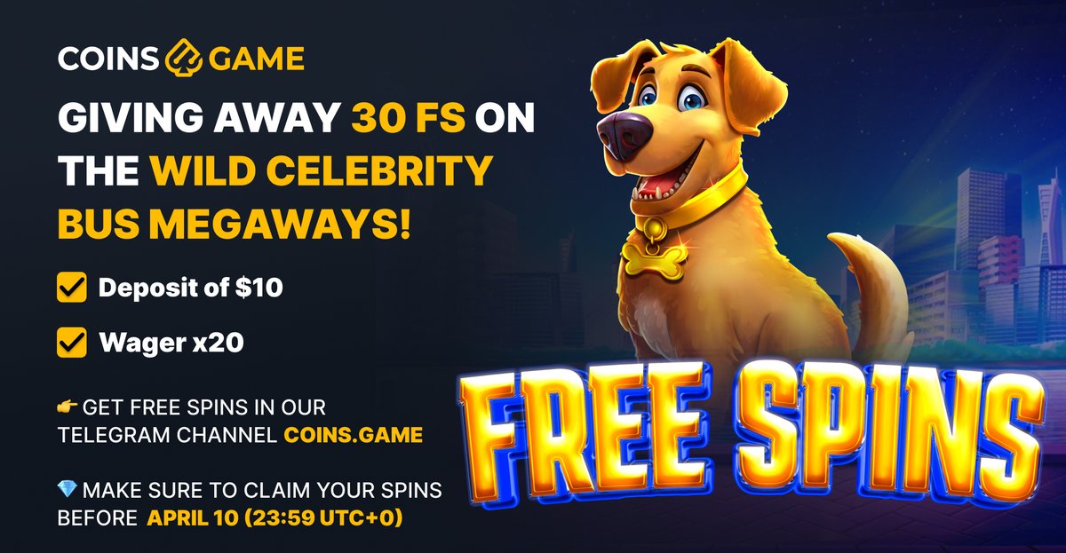 GET 30 FREE SPINS and A 2.5JET PROMO CODE

FS👉 bit.ly/30FS_until10Apr
GIVEAWAY: ✅Just RT &amp; Like, and Follow for a chance to win 2.5JET!

🎁 We'll pick 15 lucky winners at random on April 12 and each will receive a 2.5JET promo code