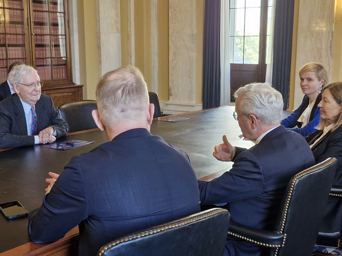 It was an honour to engage in a thoughtful and wide-ranging discussion with <a href="/SenMcConnell/">U.S. Senator Mitch McConnell</a>, the longest-serving leader in Senate history. His insights into the evolving landscape of U.S. politics were invaluable as we navigate today’s transatlantic challenges.

#WSF2025