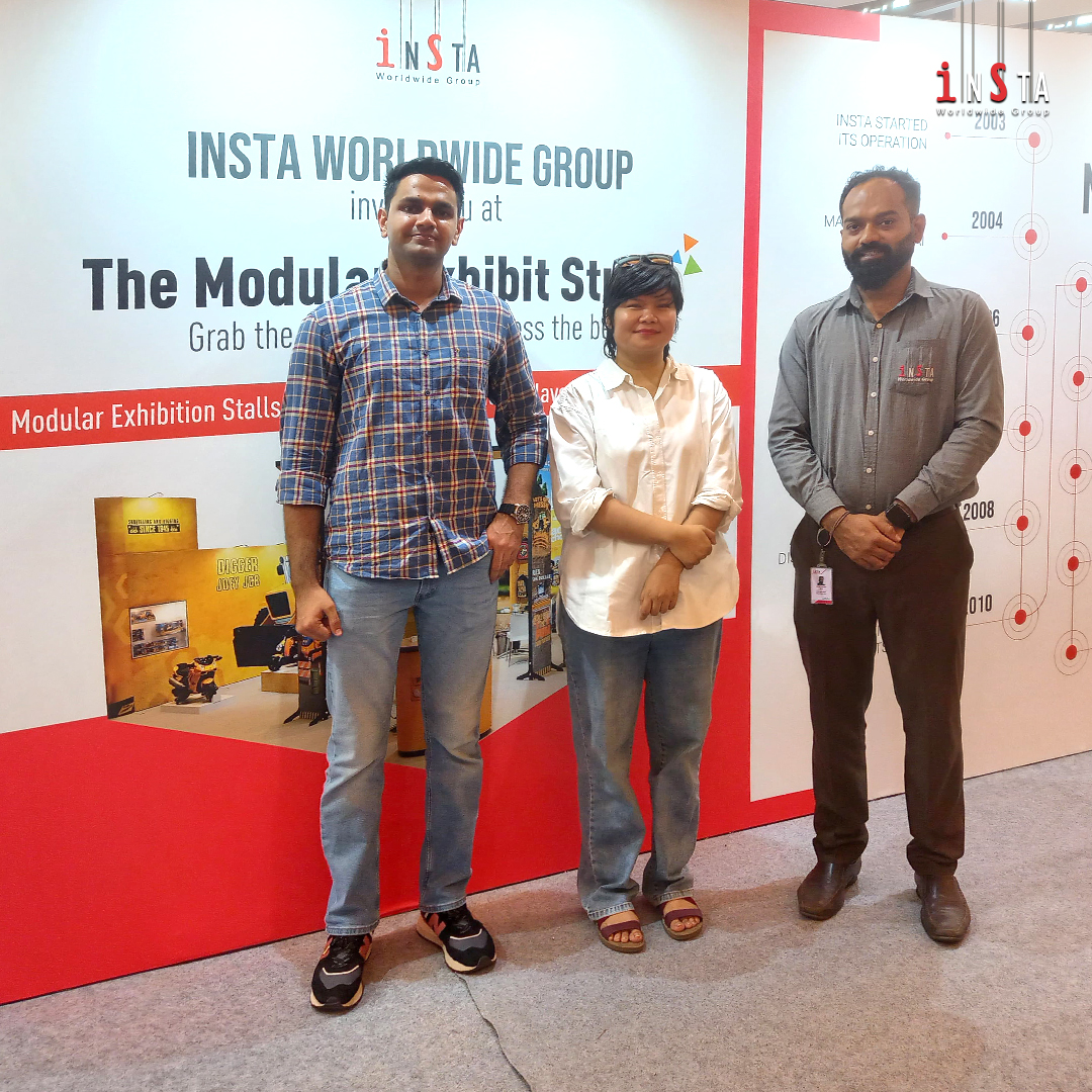 insta_worldwide's tweet photo. Day 1 at The Modular Exhibit Studio was a hit! Join us tomorrow for more insights on modular stalls and promo setups.
.
.
.
#instagroup #modularexhibitstudio #india #exhibitionstalldesigns #boothrental #globalnetworking #events #exhibitionstandbuilder #exhibitionservices https://t.co/pSFb61VbUd
