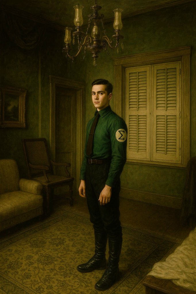 Cribeiro_1932's tweet photo. Não vestimos um uniforme apenas por estética ou simbologia. Devemos ficar longe de qualquer teatralidade, e rejeitar vaidades. Vestimos uma convicção em um ideal construtor quê há de libertar o Brasil da tirania, da injustiça, e devolver a Nação os rumos de seu destino histórico. https://t.co/M93QfI4MpT