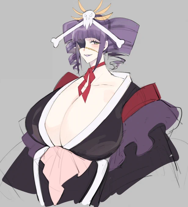 これ前に描いた花天狂骨なんだけと今見たらデカすぎかもと・・・・・・・・思う 
