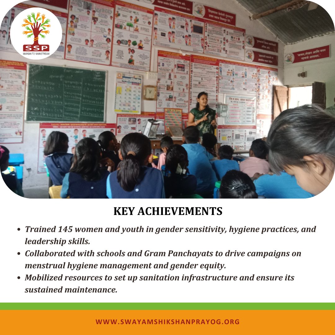 sspindia's tweet image. Rakhi Tajane from Kalabeswar, Washim, is driving WASH and gender equality through community-led change with @sspindia  &amp;amp; #OracleFinancialServicesSoftware supported project. She’s trained 145+ women and improved sanitation access. 

Visit: swayamshikshanprayog.org

#WASHChampions