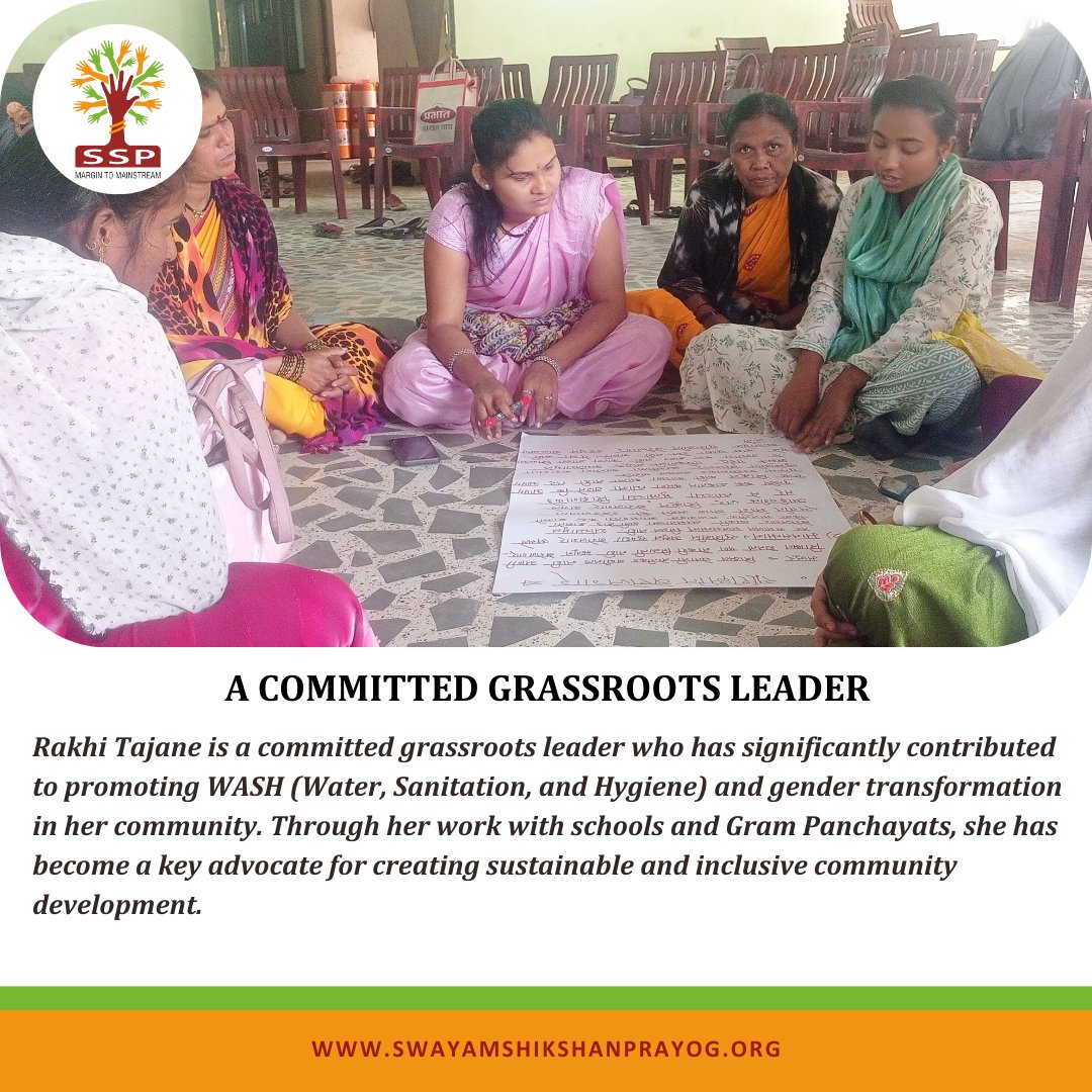 sspindia's tweet image. Rakhi Tajane from Kalabeswar, Washim, is driving WASH and gender equality through community-led change with @sspindia  &amp;amp; #OracleFinancialServicesSoftware supported project. She’s trained 145+ women and improved sanitation access. 

Visit: swayamshikshanprayog.org

#WASHChampions