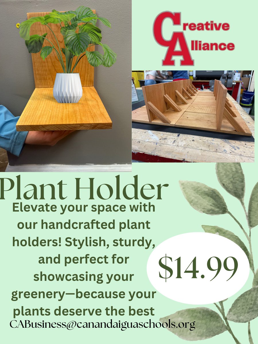 Our Creative Alliance students have been busy bringing creativity to life—check out these
stunning, one-of-a-kind plant holders and purchase one on April 22nd! 🌷🌿#creativealliance #castudents