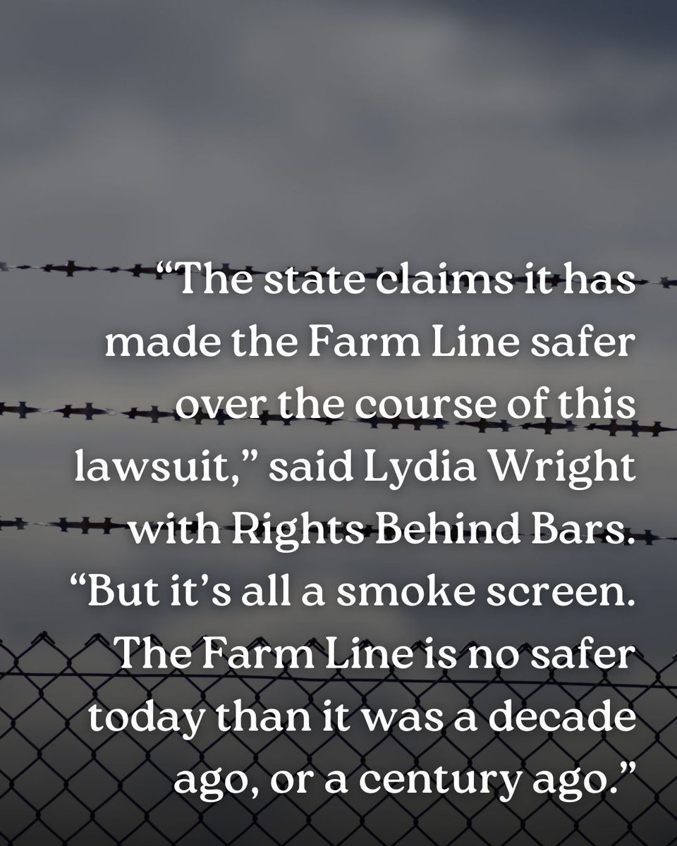 #TheLensNola🔍 Since prisoners challenged conditions on the Farm Line, state officials have implemented policies making them even worse, lawyers contend.

✍️: @NChrastil

Read the full story here ⬇️
buff.ly/1WUNcPI