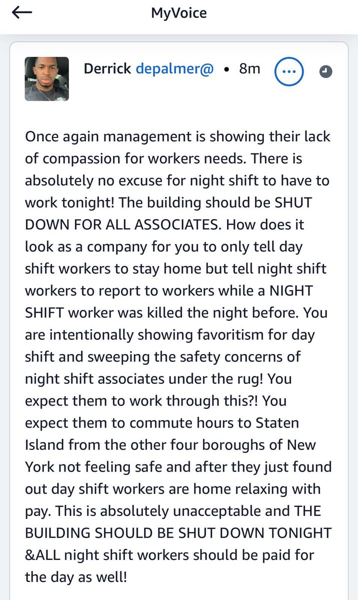 workers are advocating to close the building down with Pay for all shifts thank you <a href="/DerrickPalmer_/">Derrick Palmer</a> ✊🏽