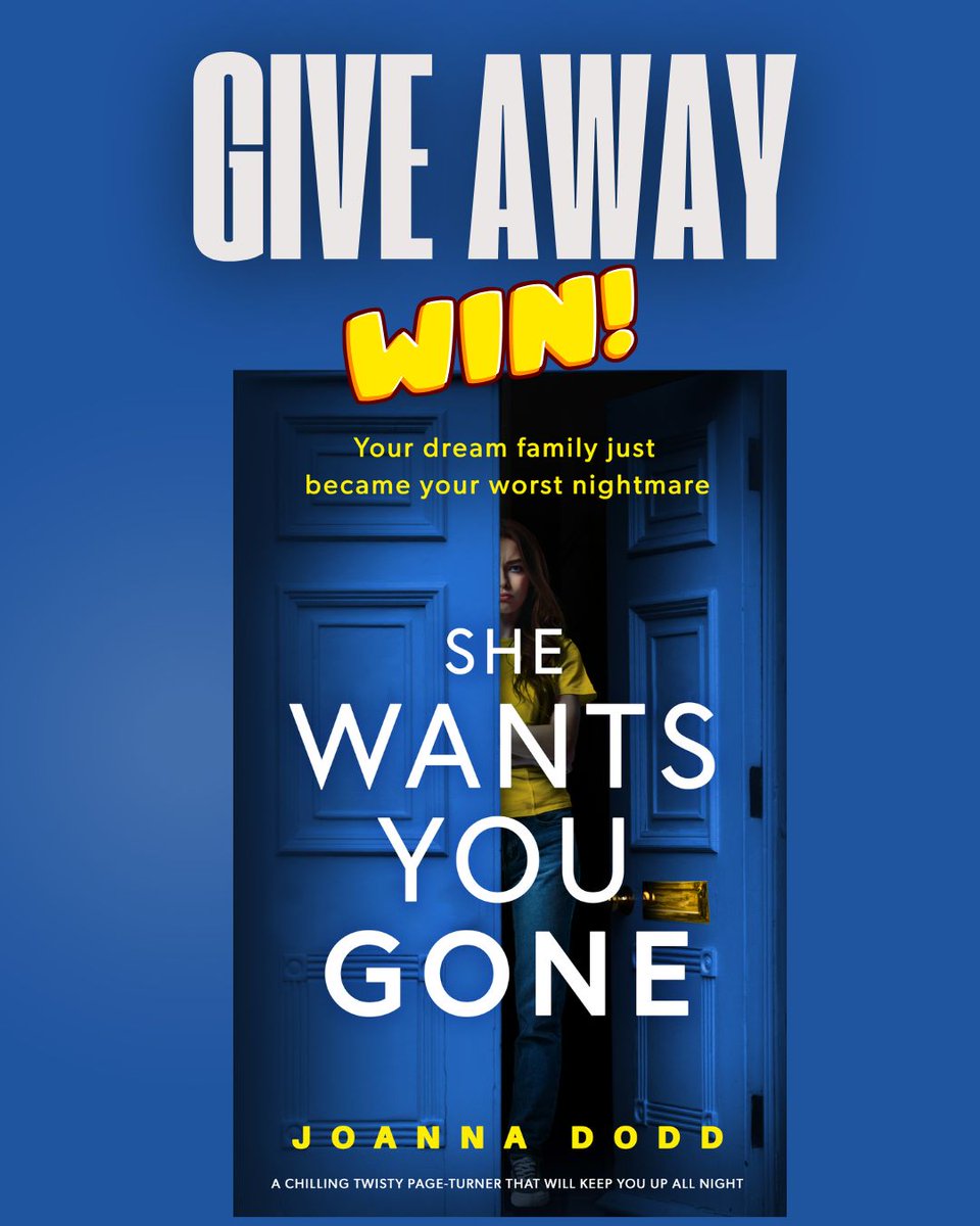 BOOK GIVEAWAY! 🚨To celebrate the publication of my  #PsychologicalThriller SHE WANTS YOU GONE I'm giving away a free copy. Find out what happens to Beth when she moves to a creepy village with her new stepdaughter. To enter, follow and RT #BookGiveaway  
Closes 11pm 15/4 T&amp;Cs⬇️