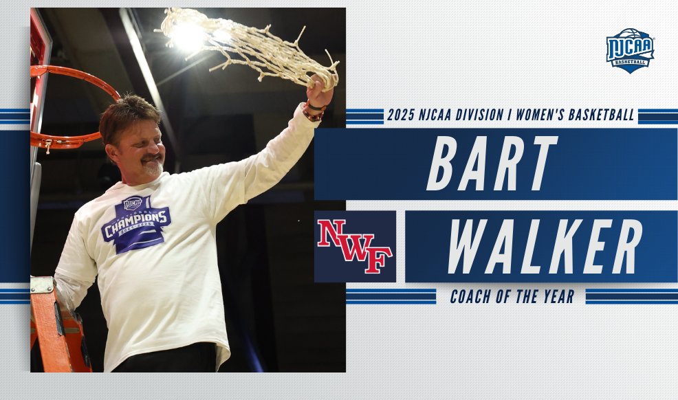 NJCAA Basketball (@njcaabasketball) on Twitter photo National Championship ➕ Coach of the Year
<a href="/NWFRaiders/">NWF Raiders</a> Bart Walker has been named the 2025 #NJCAABasketball DI Women's Coach of the Year!
This is the third time Walker has been honors with this award.
Full Release | njcaa.org/sports/wbkb/20… National Championship ➕ Coach of the Year
<a href="/NWFRaiders/">NWF Raiders</a> Bart Walker has been named the 2025 #NJCAABasketball DI Women's Coach of the Year!
This is the third time Walker has been honors with this award.
Full Release | njcaa.org/sports/wbkb/20…