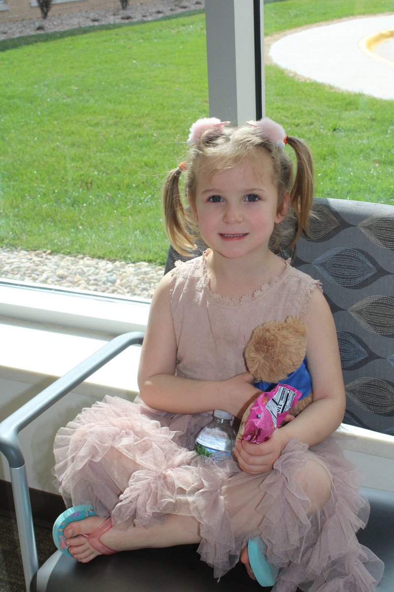 We welcomed 60 children at the Teddy Bear Clinic. Each had the opportunity to receive a teddy bear, create a first aid kit, have a "check up" for their teddy bear in the clinic, play games in pediatric therapy and have a snack.