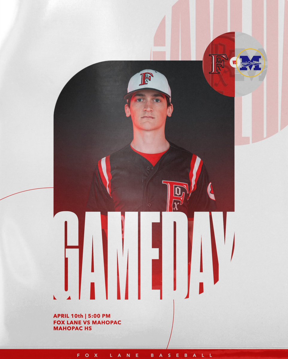 GAMEDAY 

🆚Fox Lane vs Mahopac 
🗓️4/10/25
⏰5:00 PM
📍Mahopac HS