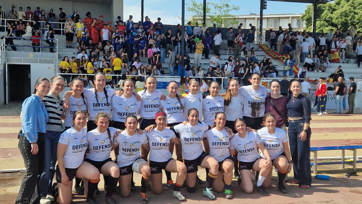 CUDZaragoza's tweet image. Los equipos @CUDZaragoza de ultimate frisbee, rugby masculino y frontón, campeones del #TrofeoRector2025 @unizar, y las componentes del equipo de rugby 7, subcampeonas. ¡Enhorabuena a nuestros alumnos y también a todos los finalistas!