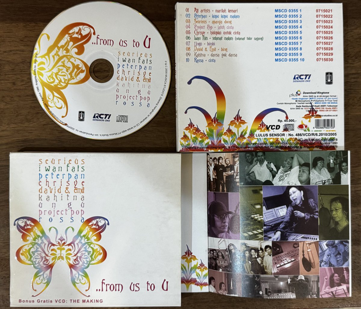 Adib Hidayat (@adibhidayat) on Twitter photo Tahun 2005 pernah diminta <a href="/MusicaStudios/">Musica Studio's</a> membuat artwork untuk album tribute Titiek Puspa berjudul …from us to U. Lagu-lagu abadi karya Titiek Puspa ditafsir ulang oleh <a href="/iwanfals/">VL</a> <a href="/mynameisrossa/">Rossa Roslaina</a>, <a href="/kataKahitna/">Kahitna</a> <a href="/projectpop/">project pop</a>, Chrisye, Peterpan, Ungu Seurieus, <a href="/davidbayu/">david bayu</a> & Emil 🦋🦋 Tahun 2005 pernah diminta <a href="/MusicaStudios/">Musica Studio's</a> membuat artwork untuk album tribute Titiek Puspa berjudul …from us to U. Lagu-lagu abadi karya Titiek Puspa ditafsir ulang oleh <a href="/iwanfals/">VL</a> <a href="/mynameisrossa/">Rossa Roslaina</a>, <a href="/kataKahitna/">Kahitna</a> <a href="/projectpop/">project pop</a>, Chrisye, Peterpan, Ungu Seurieus, <a href="/davidbayu/">david bayu</a> & Emil 🦋🦋