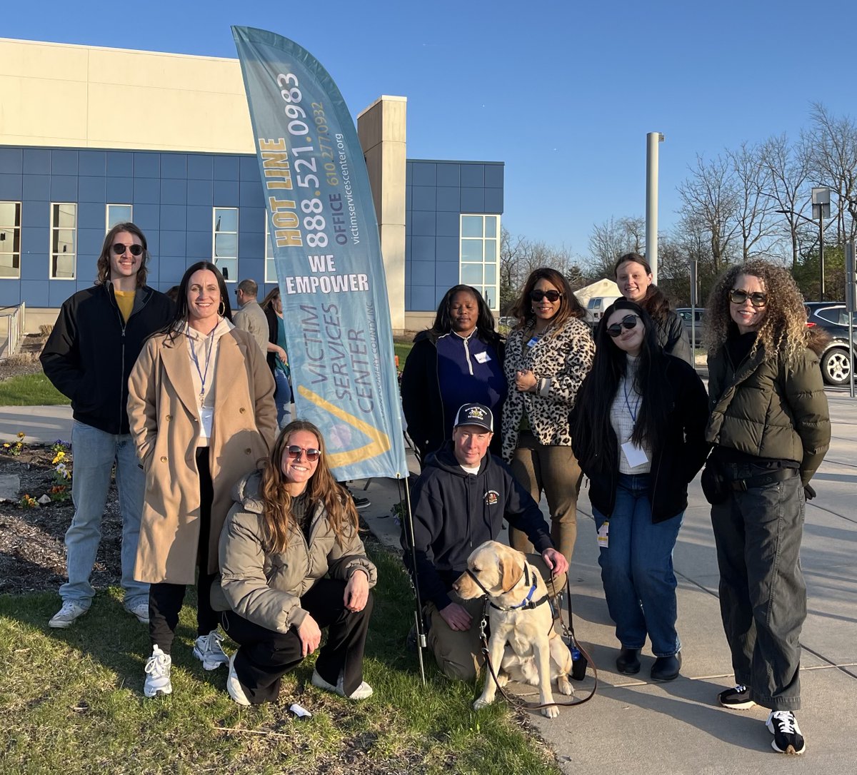 The Victim Services Center hosted a Planting in Memorial event yesterday evening to honor and remember loved ones lost to homicide. Families gathered to plant flowers and reflect in a peaceful, healing space. Barney offered extra comfort and support!
