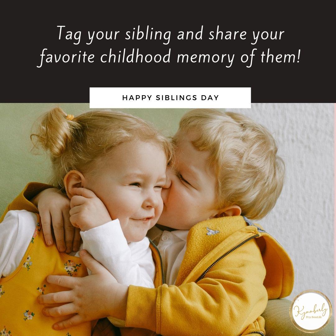 Pr31BossLife's tweet image. Because life’s better with a built-in best friend. 💖 Tag your sibling and share the love! #happysiblingsday #familyfirst #throwbackfun