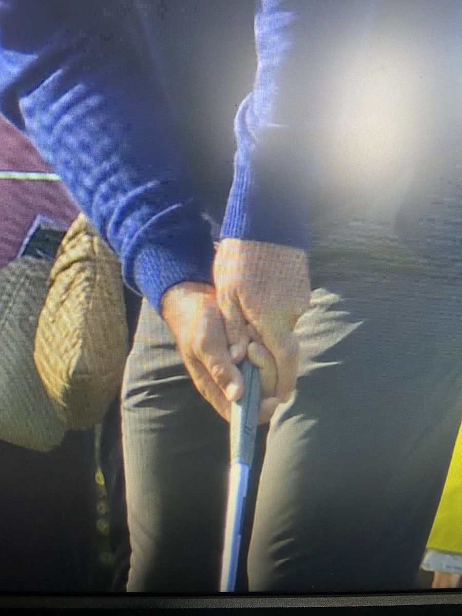 TheGraniteMoose's tweet photo. Based on my professional observations and elite golf knowledge, Scottie Scheffler has practiced with an inconsistent putting grip. The evidence is undeniable. Scottie will not win #themasters https://t.co/6SVOjfCQcq