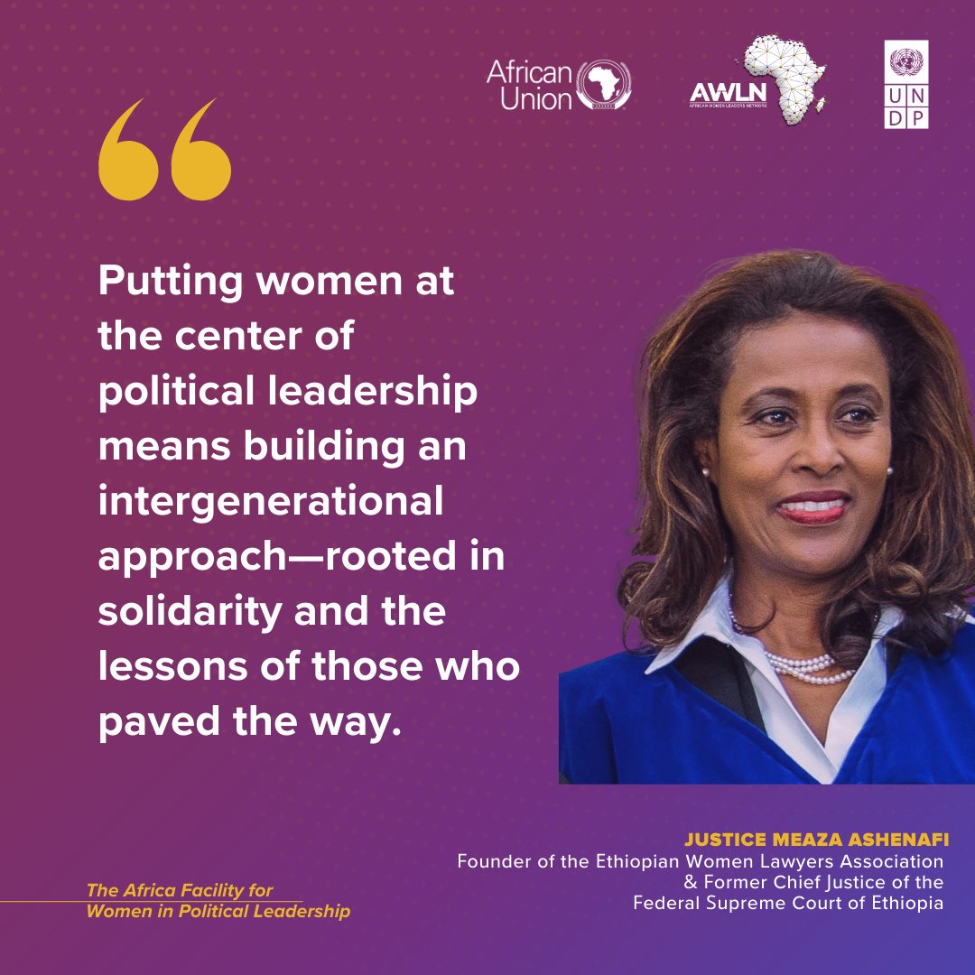 AWLNetwork (@awlnetwork) on Twitter photo Intergenerational collaboration is key to advancing political leadership in Africa. Today’s workshop under the Africa Facility for Women in Political Leadership is laying the foundation to turn dialogue and solidarity into action. <a href="/ashenafi_meaza/">Meaza Ashenafi</a>
w/ <a href="/UNDPAfrica/">UNDP Africa</a> <a href="/_AfricanUnion/">African Union</a> Intergenerational collaboration is key to advancing political leadership in Africa. Today’s workshop under the Africa Facility for Women in Political Leadership is laying the foundation to turn dialogue and solidarity into action. <a href="/ashenafi_meaza/">Meaza Ashenafi</a>
w/ <a href="/UNDPAfrica/">UNDP Africa</a> <a href="/_AfricanUnion/">African Union</a>