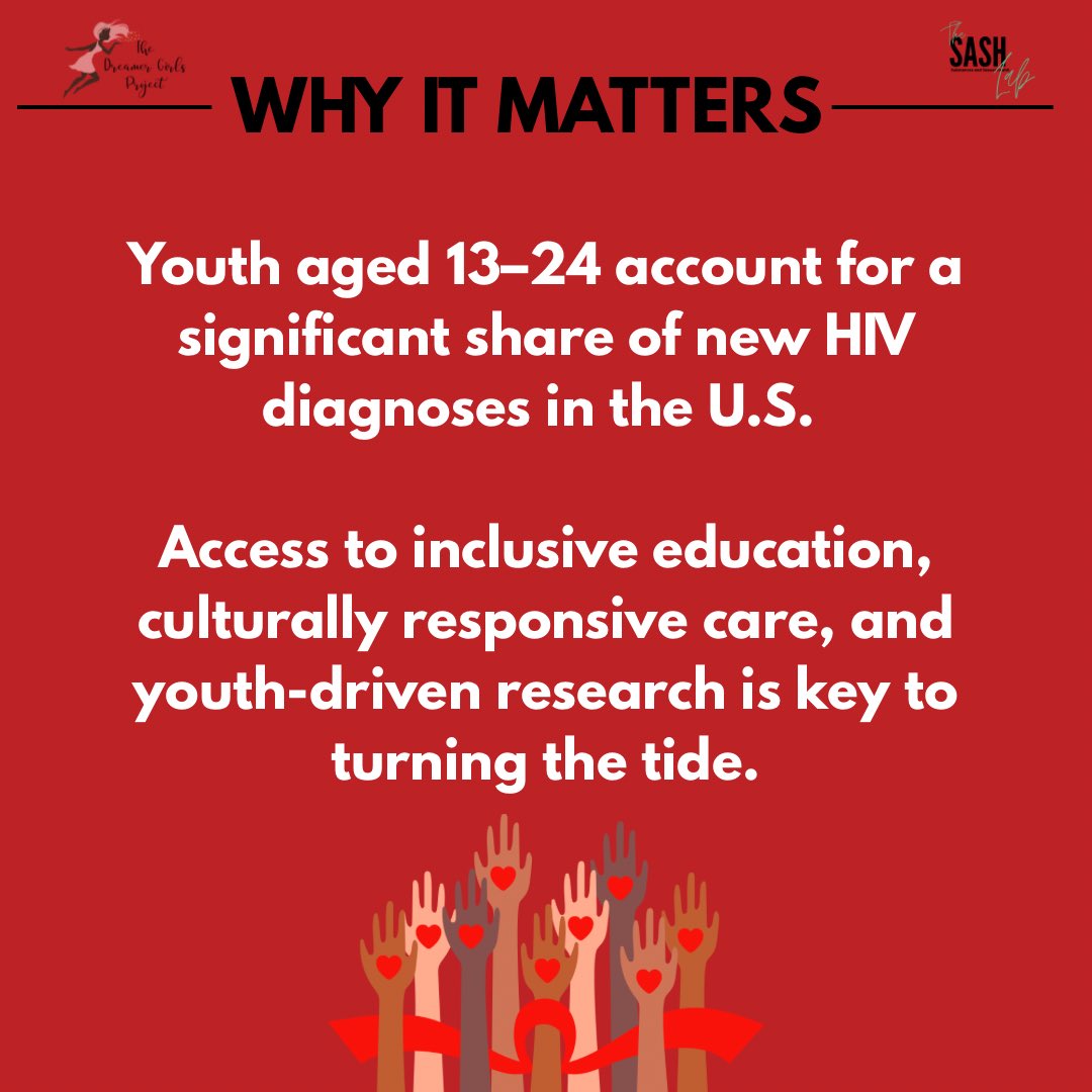 Today we recognize National Youth HIV &amp; AIDS Awareness Day! Young people account for a significant number of new HIV diagnoses—but with education, testing, and access to prevention tools like PrEP and condoms, we can change that and end the stigma around HIV.
#YouthHIVAwareness