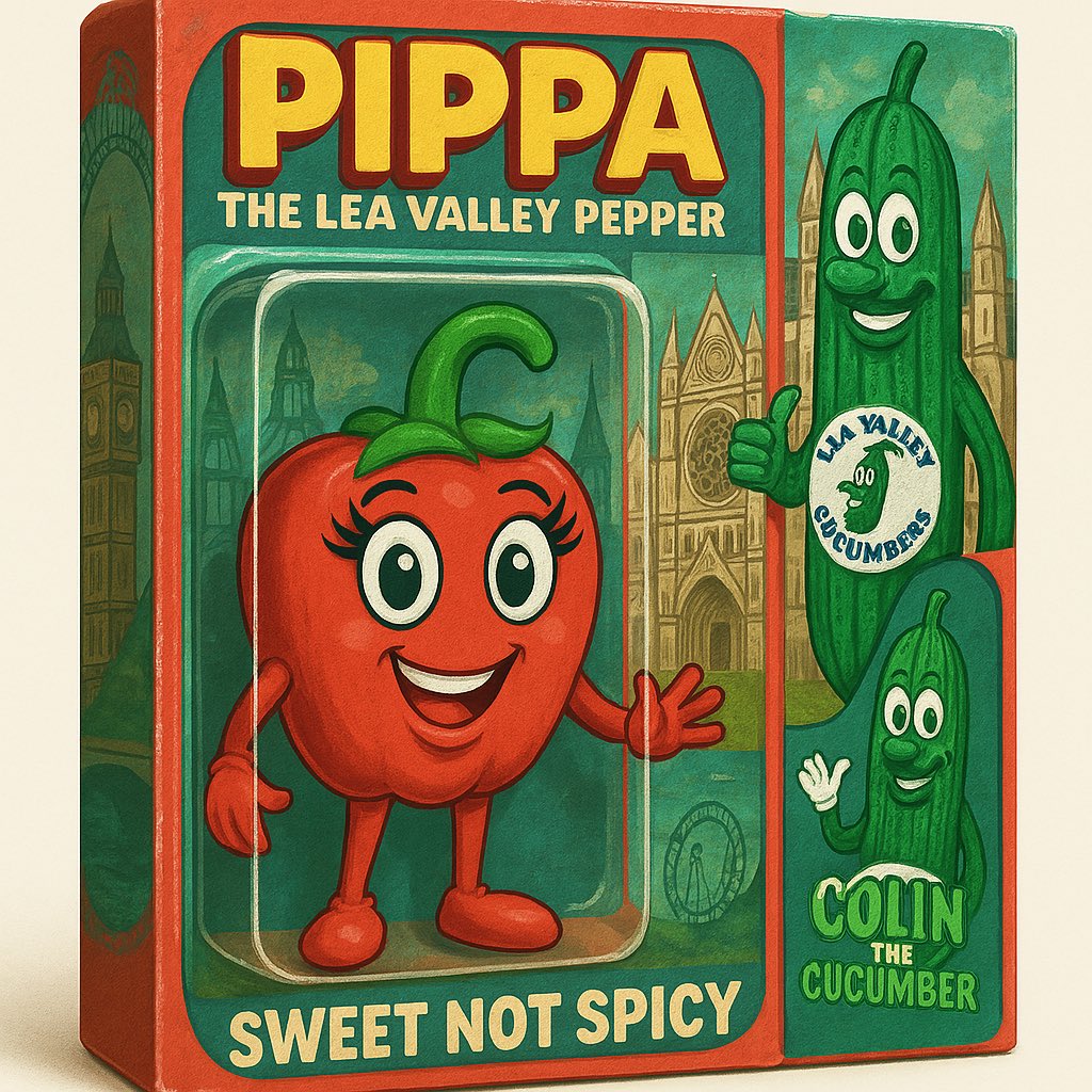 It’s British Salad Season, just one of 80 million Cucumbers &amp; 100 million Sweet Peppers grown in the Lea Valley this year.

#Backbritishfarming #Cucumber #Pepper #Colinthecucumber