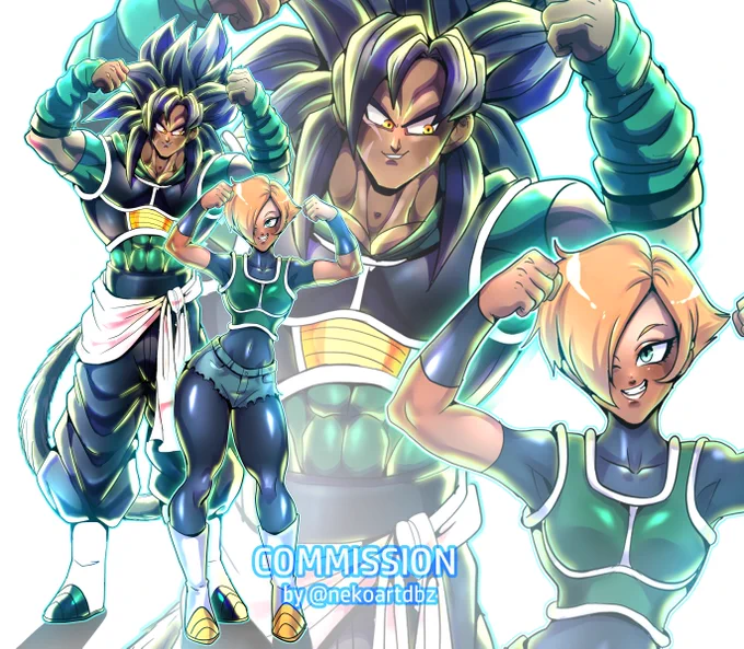 'Alpha &amp; Bella' C0mmissi0n [Repost] #Dragonball #Fanart #Vgen
