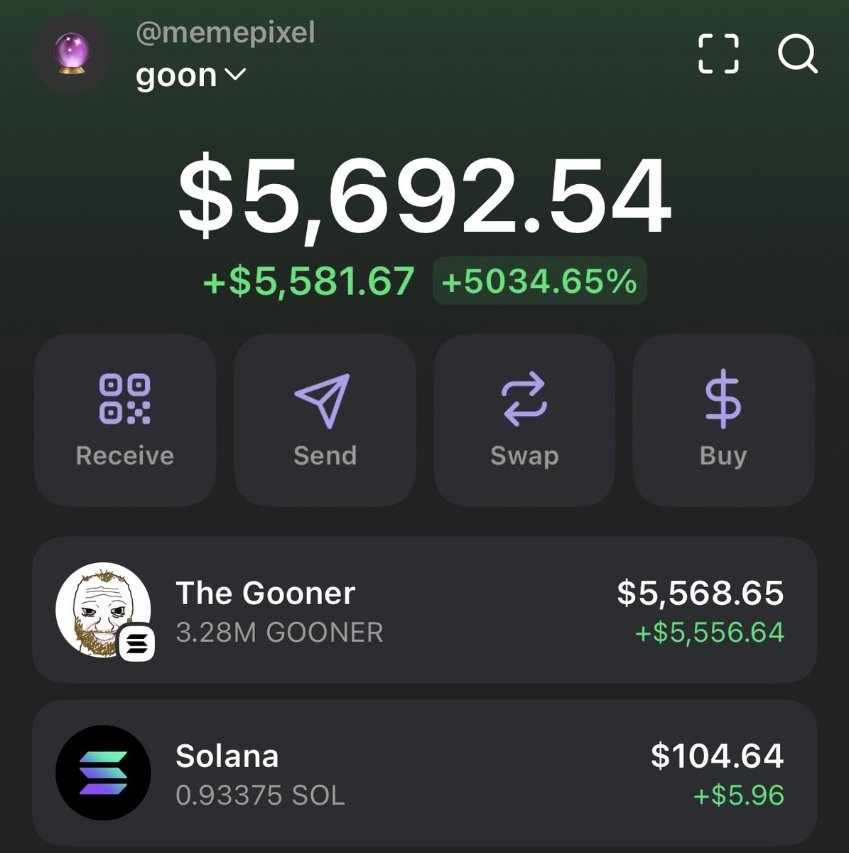 Hey Dear Gooners — time for a little challenge!

$10,000 in my wallet or 50 reposts on this tweet — which one comes first?

If the tweet wins, the $GOONER community wins and I’ll give away the profits straight back to YOU.

50 reposts = community eats.

Tag, share, follow!