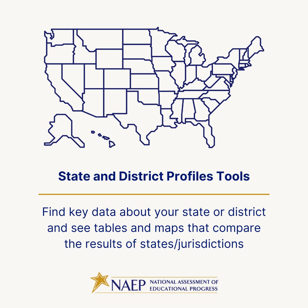 If you quickly need to access NAEP data for your state or district, bookmark the NAEP State and District Profiles tools. They were updated earlier this year with the 2024 results. nationsreportcard.gov/data_tools.aspx