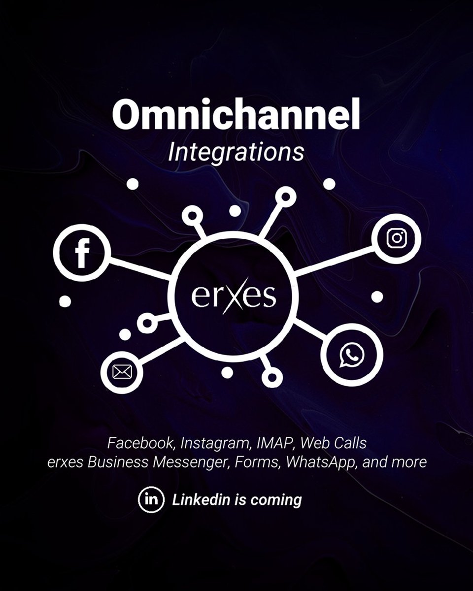 Just added WhatsApp to your omnichannel workspace—stacked with FB, IG, Business Messenger, iMessage &amp; Web calls.
💬 One inbox. Total control. Chat, reply, call, automate.
📩 IMAP email sync? Done.
🤖 Chatbots? Ready.
👀 LinkedIn’s next.

 #omnichannelworkspace #erxes #XOS