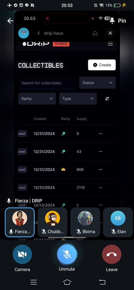 demonstration from <a href="/fierzafajri/">Fierza ✂️</a> of how <a href="/drip_haus/">DRiP 💧</a> studio works with <a href="/JupiterExchange/">Jupiter</a> app