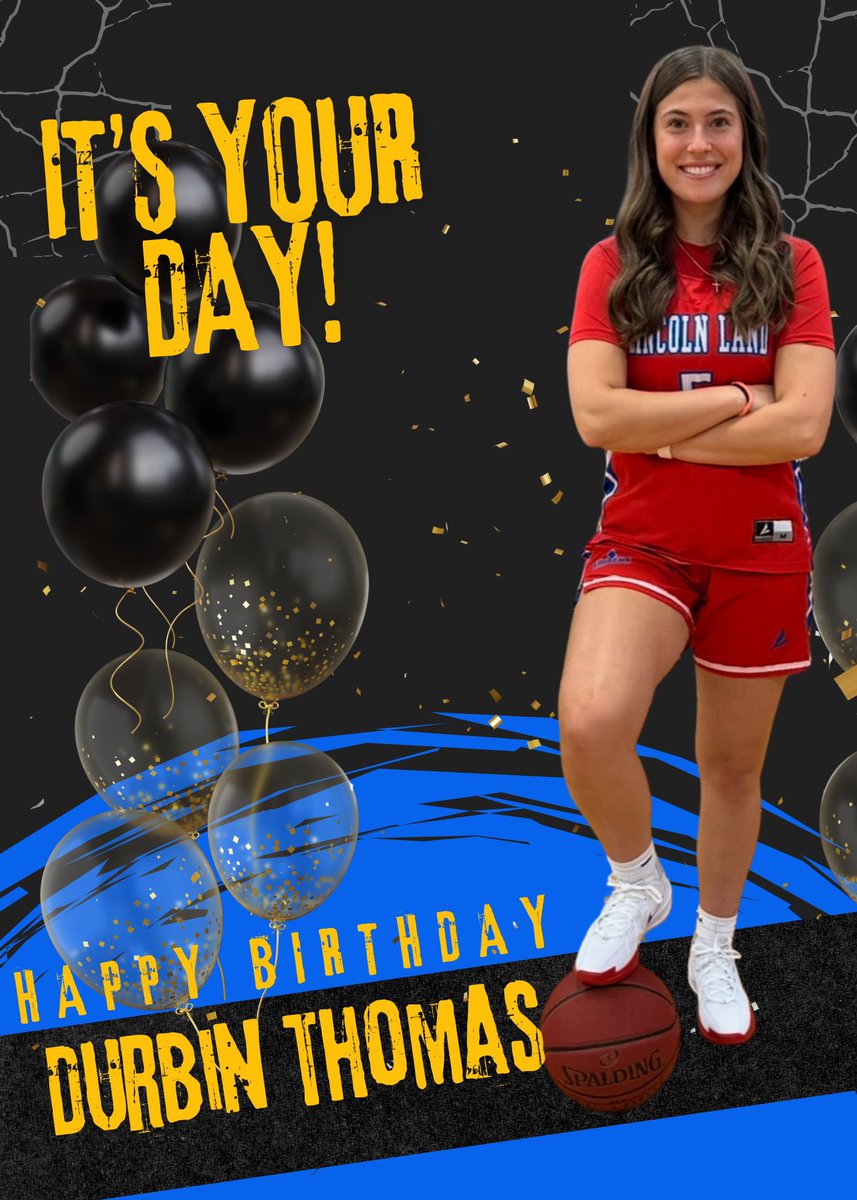 Happy Birthday to <a href="/LLCC_LoggersWBB/">Lincoln Land Loggers WBB</a> sophomore <a href="/DurbT1/">durbin</a> Hope you have a great day🎂