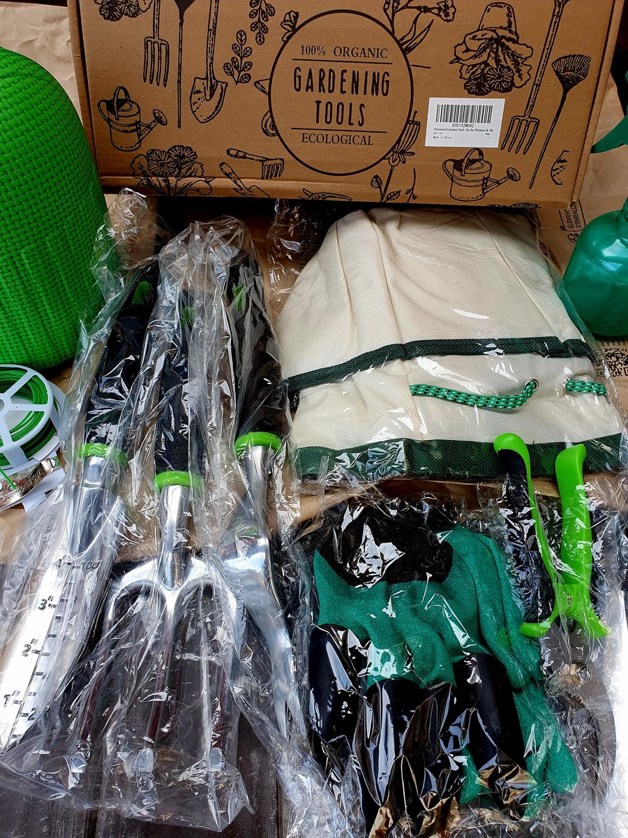 wildseawitch's tweet photo. I want to thank @howdenlocaluk for sending out these fabulous gardening tools and the mini Greenhouse.. how lucky am I! Can't wait to get out in the garden  😍           🪴🌻🌼🌸🌱 #HowdenInsurance #gardening #britishgarden 
#savetheBees #insurance_coverage https://t.co/pmopRqEDDb