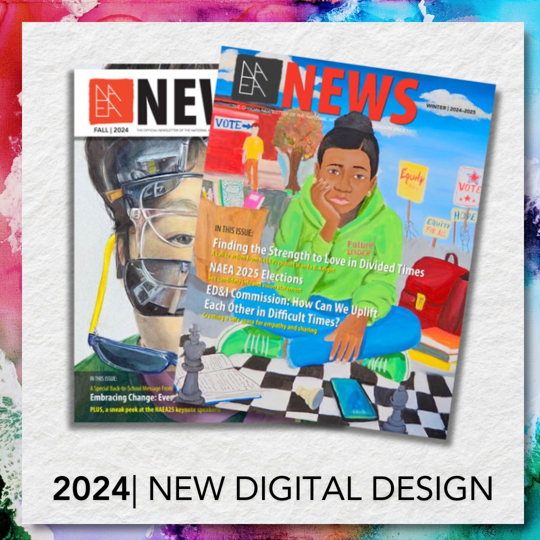 Did you know the first edition of NAEA News was published in 1959? 
Check out NAEA News ALL NEW design! arteducators.org/news/naea-news