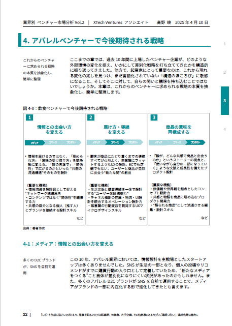 vc_shuntaka's tweet photo. 【#ベンチャー業界レポート Vol.02｜アパレル業界】
直近10年のIPOから、以下の情報を整理しました！

・差別化戦略の類型化
・各社の具体的な戦略の方向性
・上場時点と今時点の時価総額や財務指標 https://t.co/Y8AcnrstyN