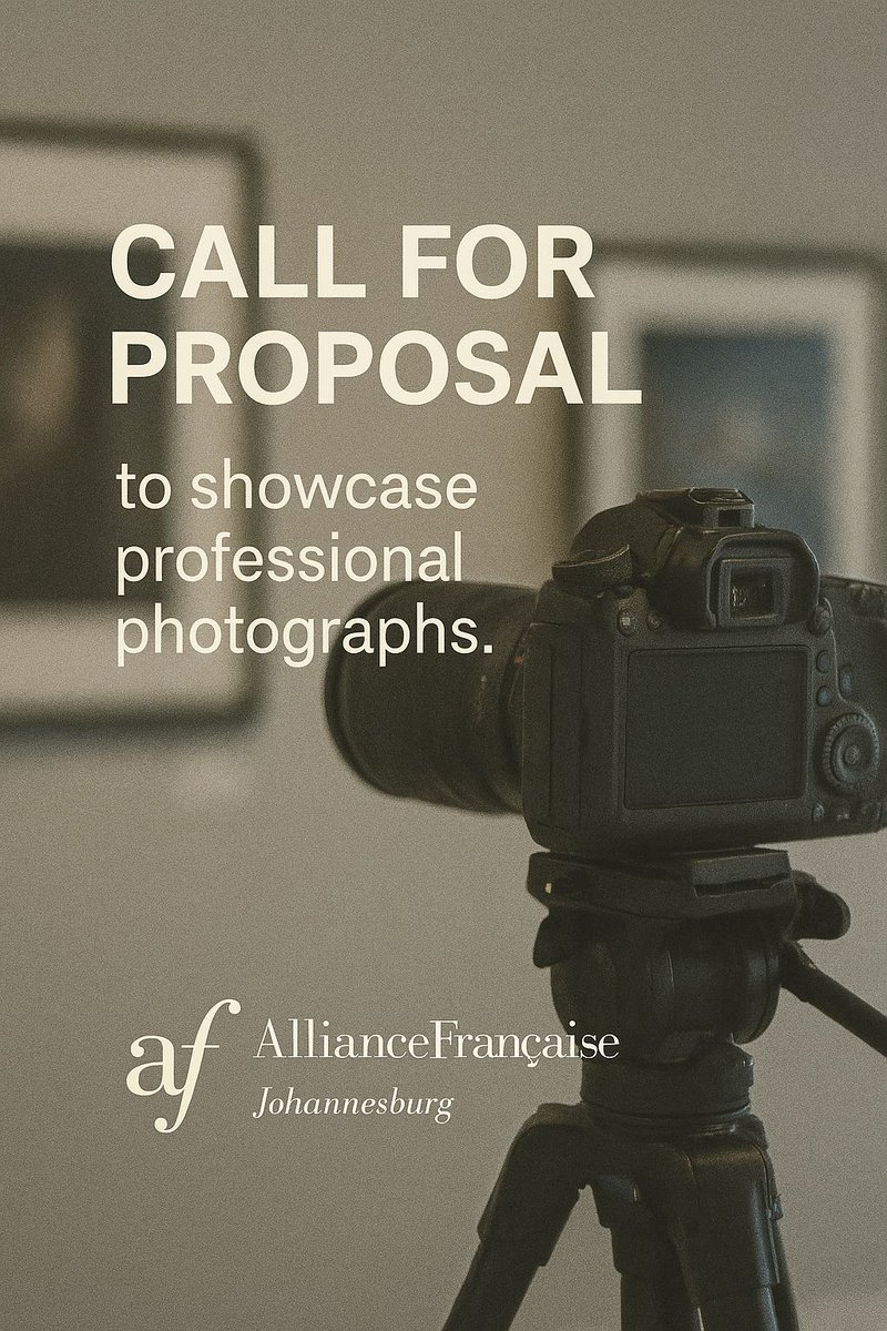 CALL FOR PROPOSAL – Exhibit at the Alliance Française of Johannesburg!
Are you a professional or emerging photographer? We are launching a call for projects for our next photo exhibition.
Send us: ✔️ An overview of your work 
 Contact : culture2@jhb.alliance.org.za
