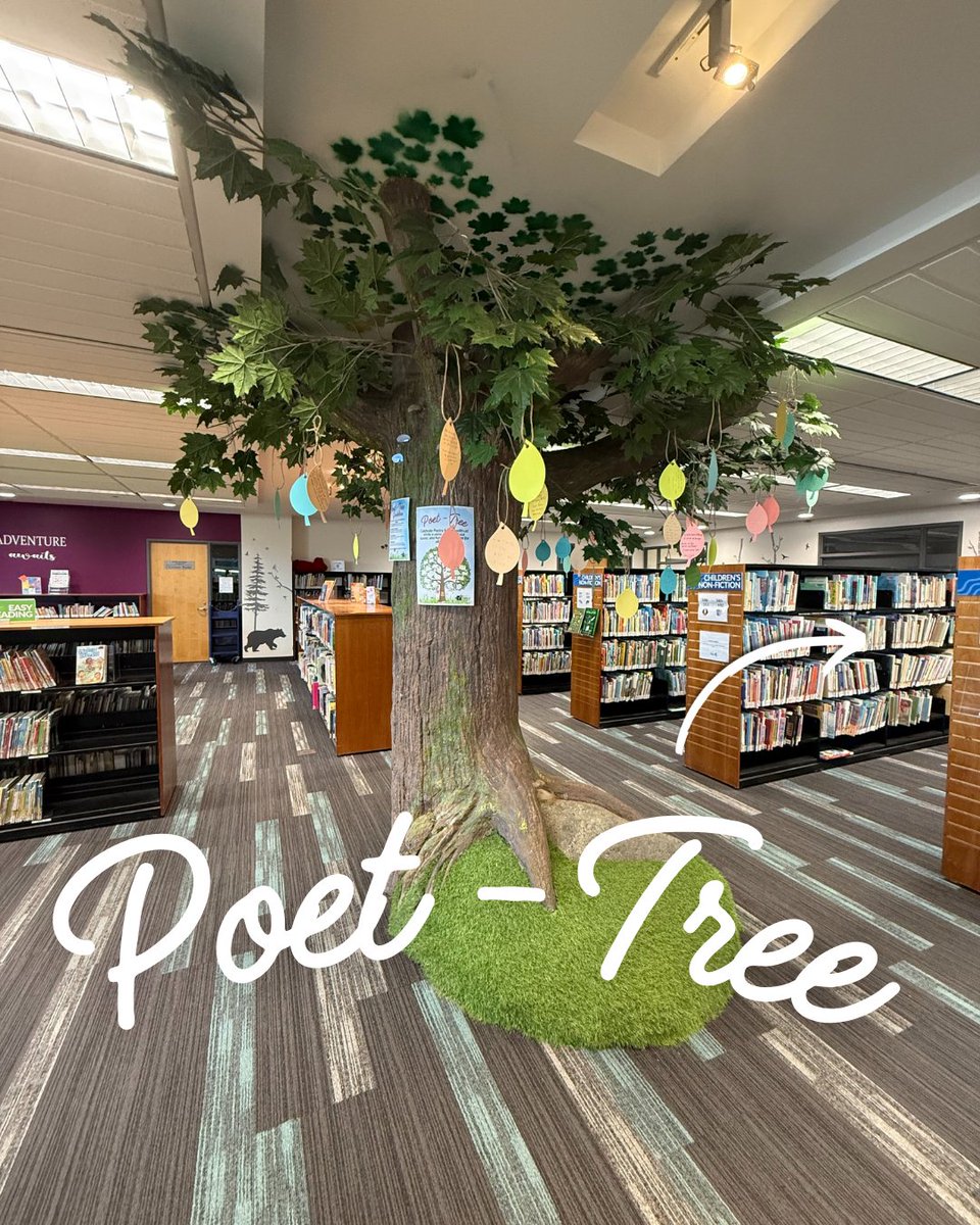 WellandLibrary's tweet photo. Our Poet-Tree is growing strong! Take a peek at its leaves and discover the amazing poems written by our talented community🌳✍️ Have you written yours yet?

#Poetree #Poetry #PoetryMonth https://t.co/wbL6OqVgK1