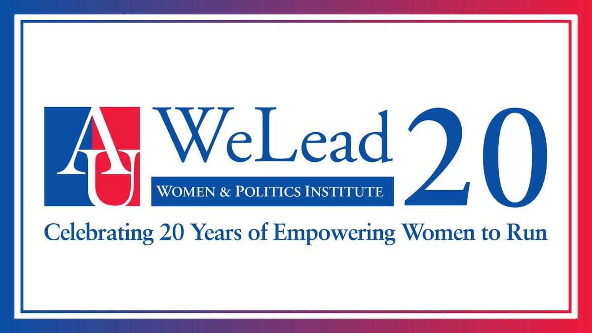 🎉We're celebrating 20 years of giving women the skills and confidence to run for office and we're excited to continue our mission to #closethegendergap #WeLead <a href="/AU_SPA/">School of Public Affairs</a>
🔗 bit.ly/43HExU5
