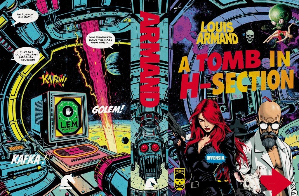 "A Tomb in H-Section is many books, arranged as a score of texts and compositions which immerse readers in all dimensions, at the same time. Phrases of stories, essays, screenplays, graphic narratives, video games, theatrical performances, illusions, dialogues, cross-fading