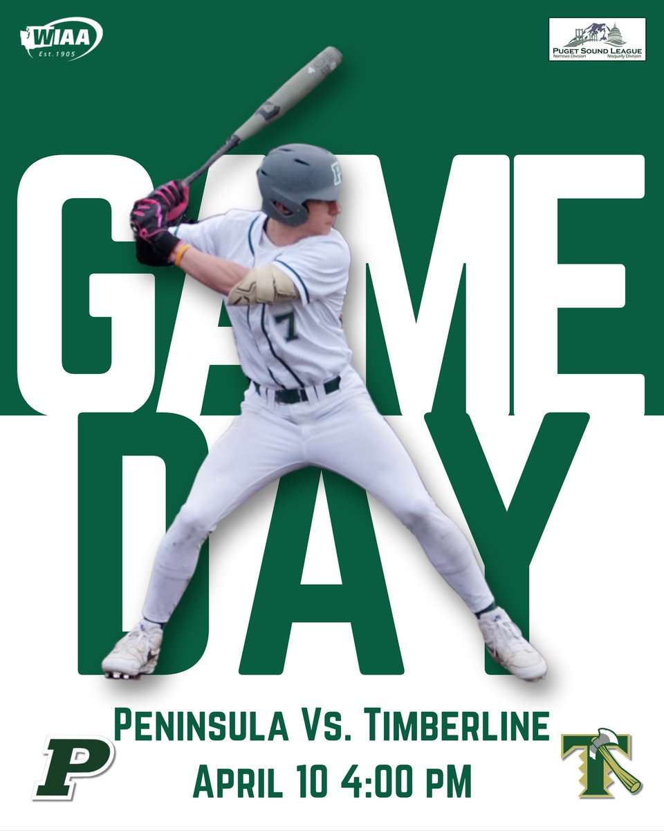 The Blazers are back in town to make up a game canceled for weather. 

⏰ 4:00 p.m.
📍 Varsity: Sehmel Homestead Park
📍 JV: PHS 

#purdygrit #gohawks