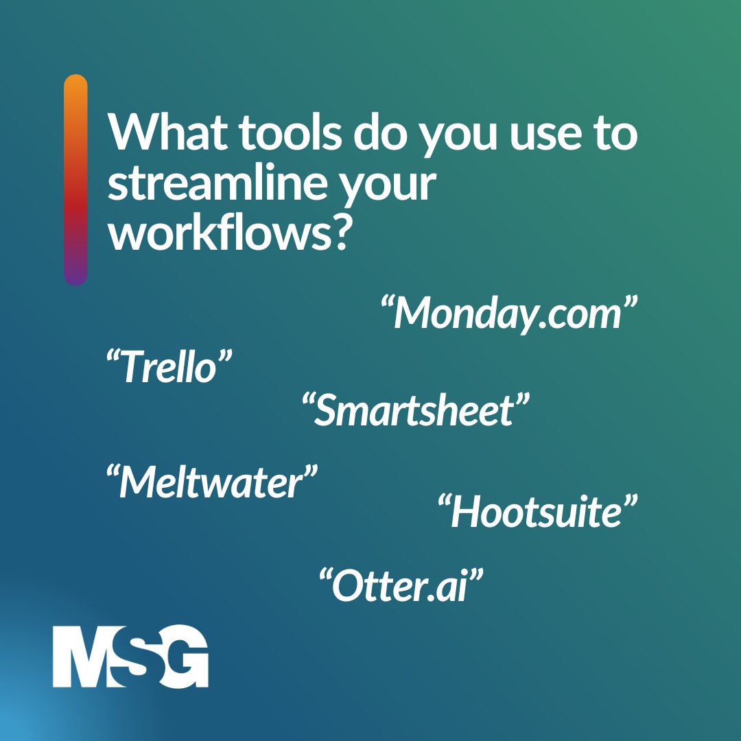 Spring is the perfect time to “clean up” your workflows! At MSG, our staff harness AI-enabled #ProjectManagement tools and copilots to stay organized and maximize value for our clients. We asked our project staff, and these are the most common ways they choose to streamline.