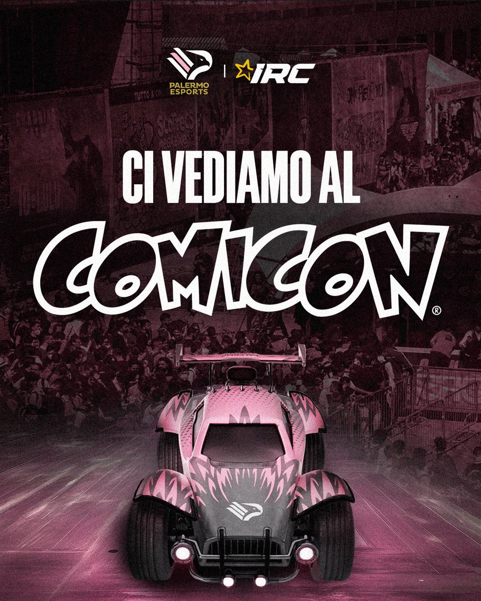 Palermo Esports (@palermoesports) on Twitter photo CI VEDIAMO AL NAPOLI COMICON! 🎮🩷🖤
Siamo uno dei 4 team qualificati su 8 partecipanti allo Swiss Online Qualifier dell’<a href="/IRC_RL/">Italian Rocket Championship</a> 🏆
📍Napoli Comicon
📅 1-4 maggio
⚽️ Rocket League, emozioni e tanto rosanero!
#siamoaquile 🦅 #IRC CI VEDIAMO AL NAPOLI COMICON! 🎮🩷🖤
Siamo uno dei 4 team qualificati su 8 partecipanti allo Swiss Online Qualifier dell’<a href="/IRC_RL/">Italian Rocket Championship</a> 🏆
📍Napoli Comicon
📅 1-4 maggio
⚽️ Rocket League, emozioni e tanto rosanero!
#siamoaquile 🦅 #IRC