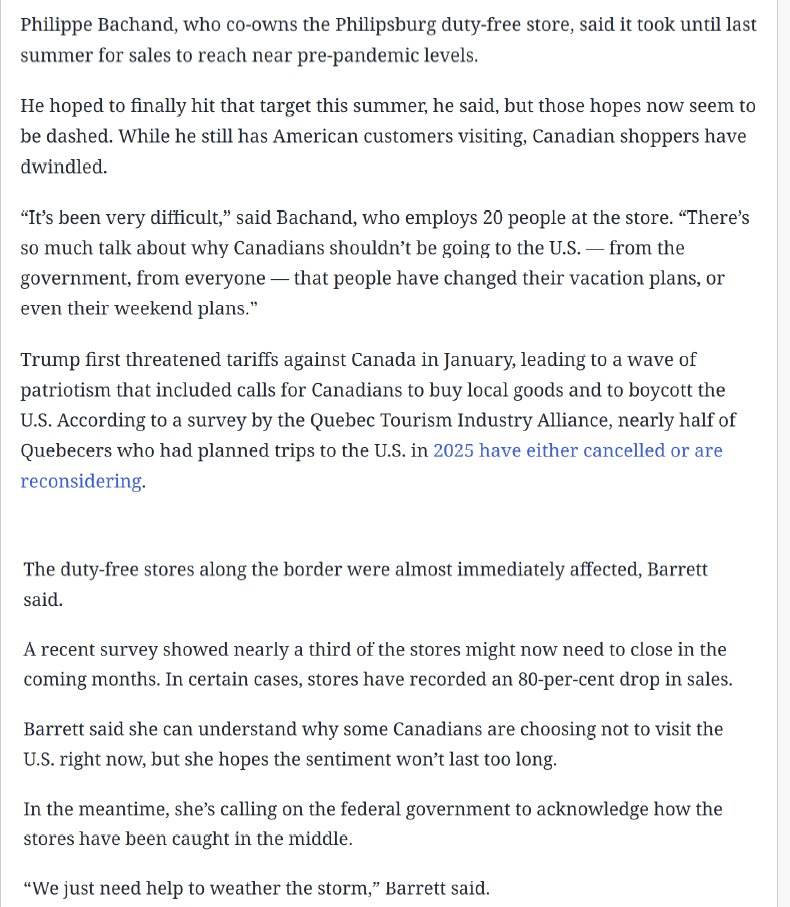Canada’s duty free stores are essential to border communities and cross-border commerce. The federal government must act now. #SaveOurDutyFree
