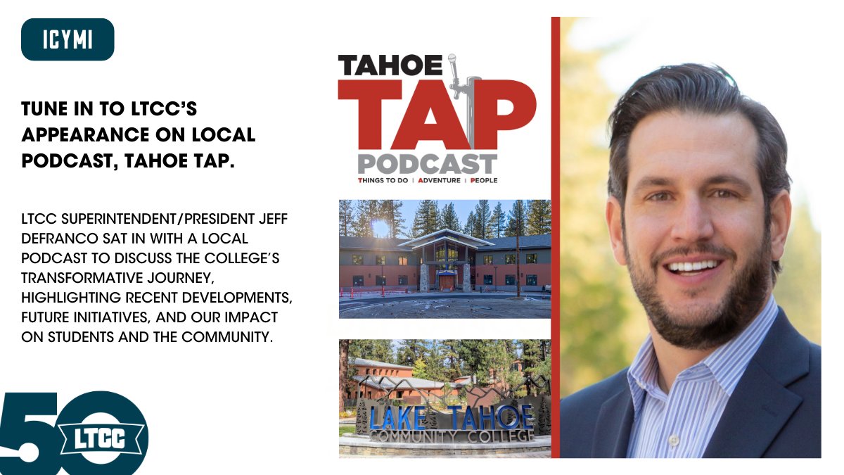 Check out <a href="/jeffdefranco/">Jeff DeFranco</a> on a recent episode of Tahoe TAP sharing exclusives on what it means to be a little college doing big college things in the heart of South Lake Tahoe. Tune in at bit.ly/42C35gK🎧 #welcometocoyotecountry