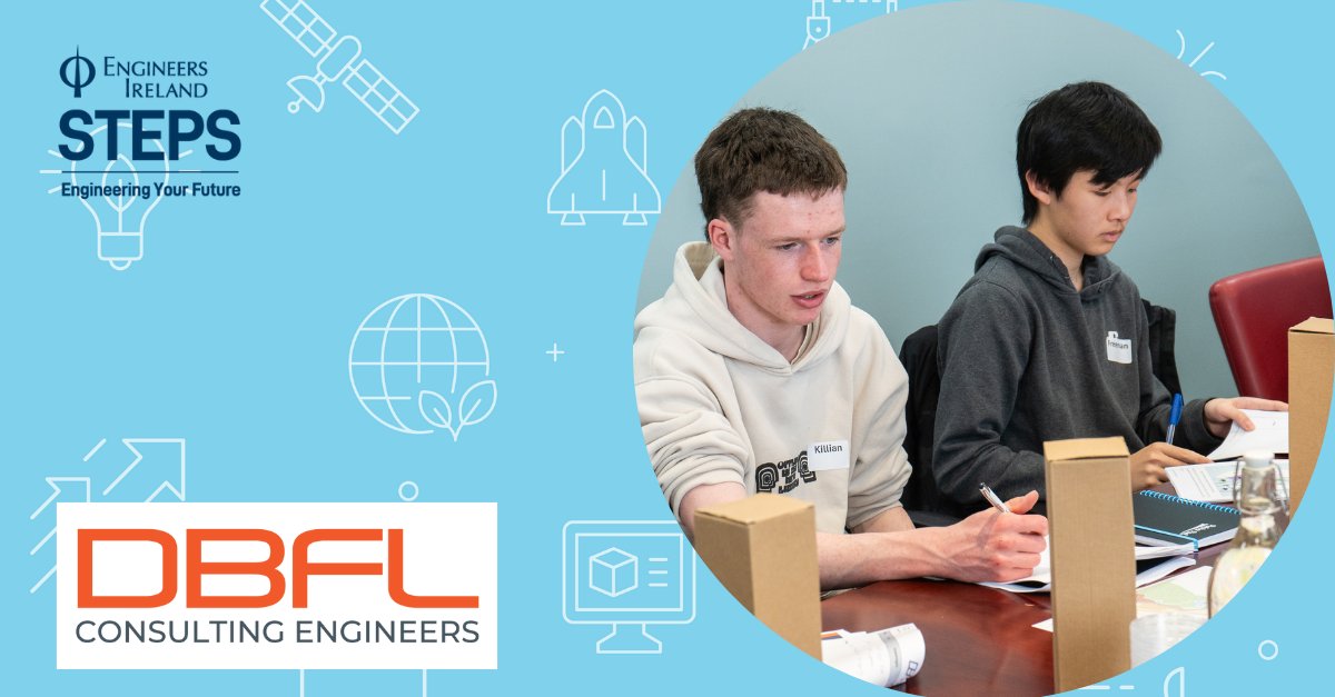 EngineerIreland's tweet image. A big thank you to  DBFL Consulting Engineers for hosting students again for their annual STEPS Engineering Your Future programme. 

#EngineeringYourFuture #STEPS
