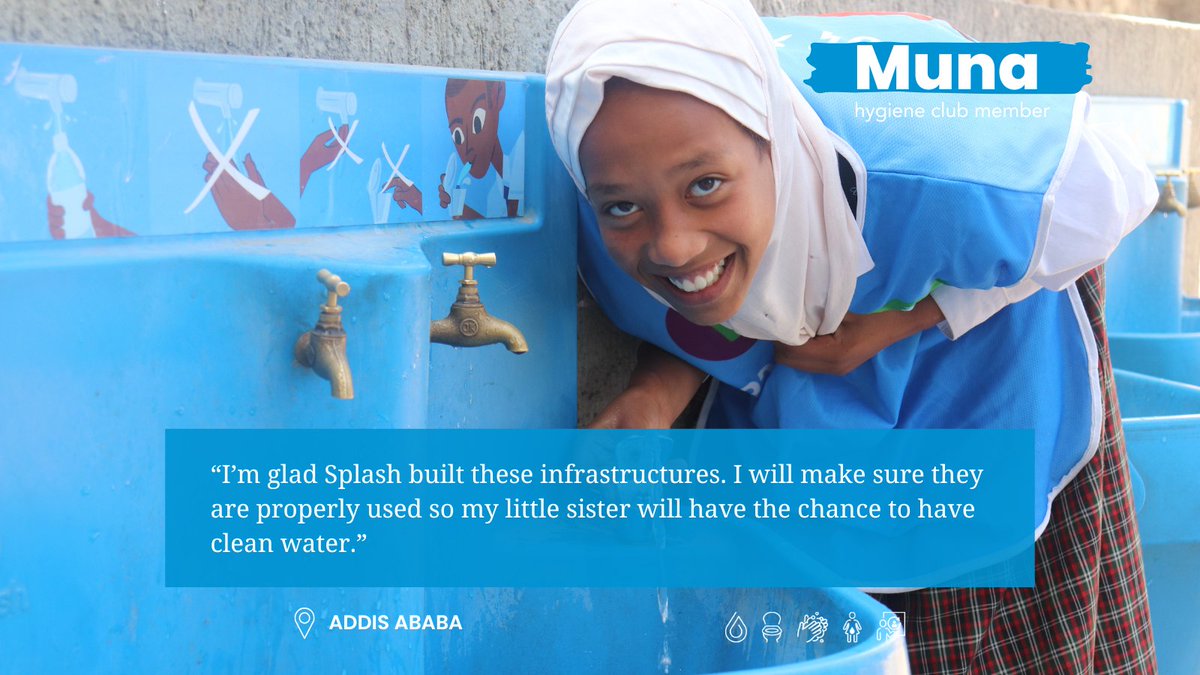 ✨ Meet Muna, a 13-year-old hygiene club member at her school in Addis Ababa, Ethiopia, who is inspiring others to adopt healthy habits. Her dream is to become a doctor and save lives. 💧 Read her story: ow.ly/mUli50Vsxk6

#WaterMatters #YouthLeadership