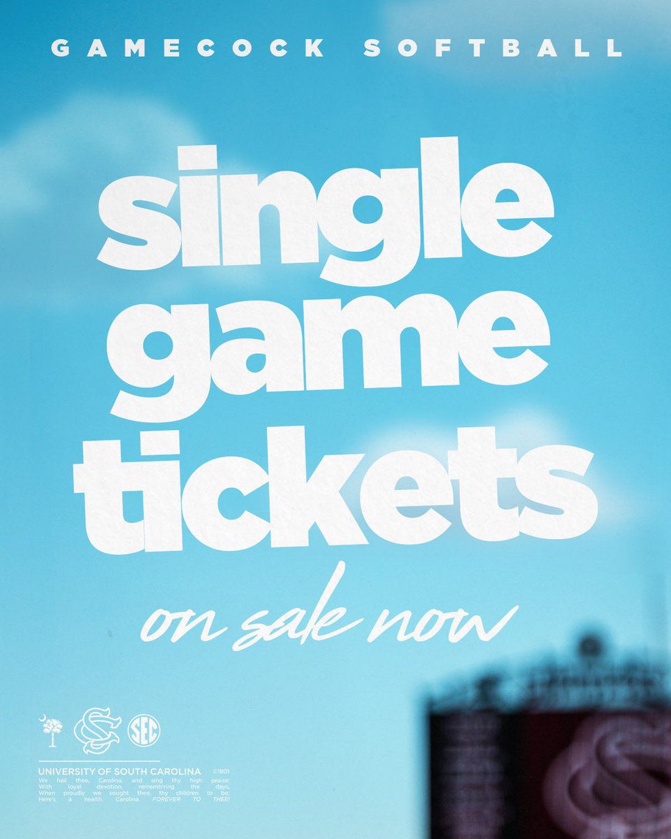 Check out the upcoming <a href="/GamecockSoftbll/">South Carolina Softball</a> promotions and Catch A Game this April!

➡️gamecocksonline.com/2025-softball-…

#Gamecocks | #ForeverToThee