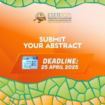 📢 ONE WEEK LEFT for abstract submission!

Don’t miss the chance to tell #Barcelona and the field of #EvolutionaryBiology all about your amazing work!

📝 Select from 51 approved symposia to submit your #Abstract: eseb2025.com/call-for-abstr…