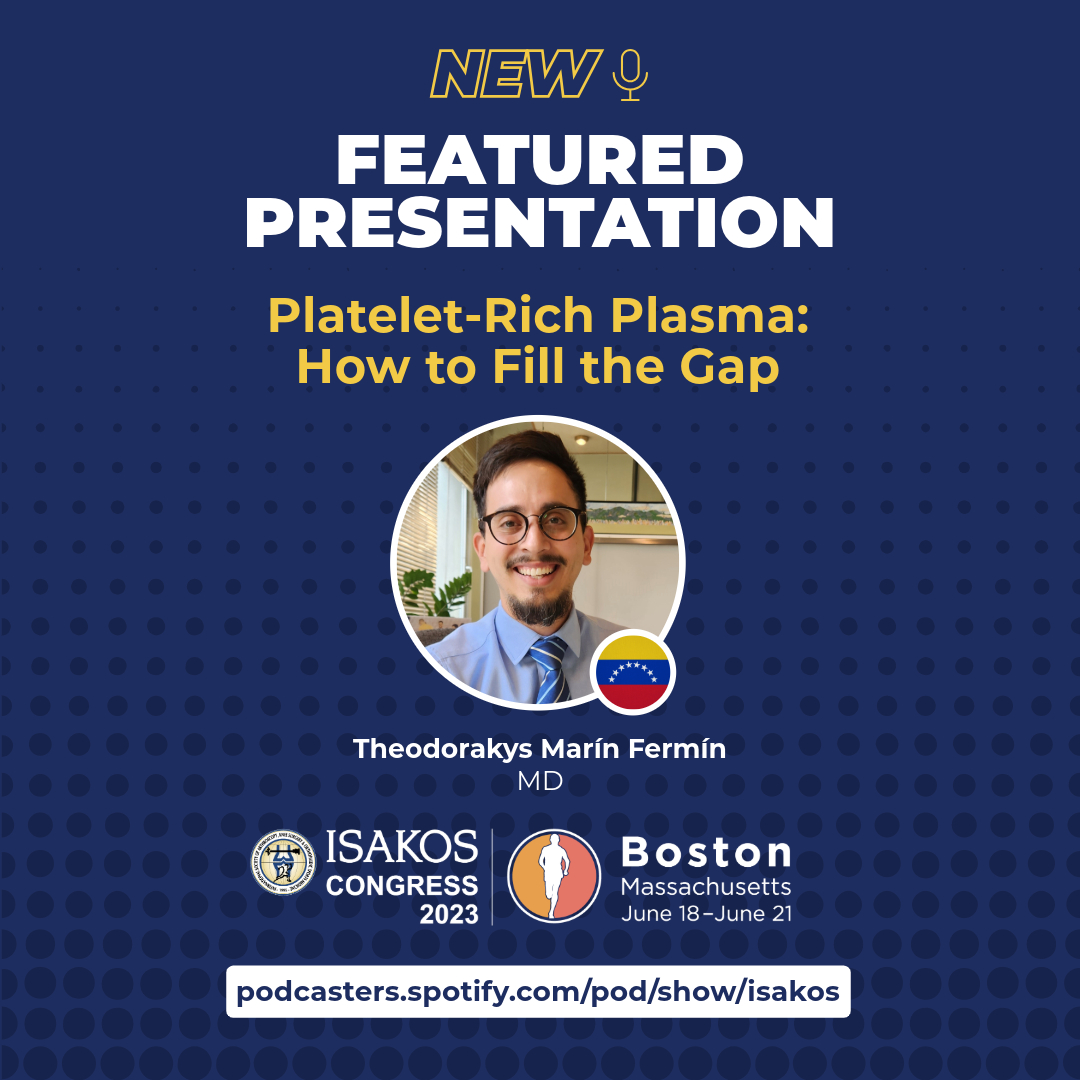 ✨ Congress Spotlight: Platelet-Rich Plasma: How to Fill the Gap | Theodorakys Marín Fermín, MD 🇻🇪

🎧 Listen: podcasters.spotify.com/pod/show/isakos

#ISAKOS2023 purchase package available for USD $699.
🔗 isakos.com/GlobalLink/202…