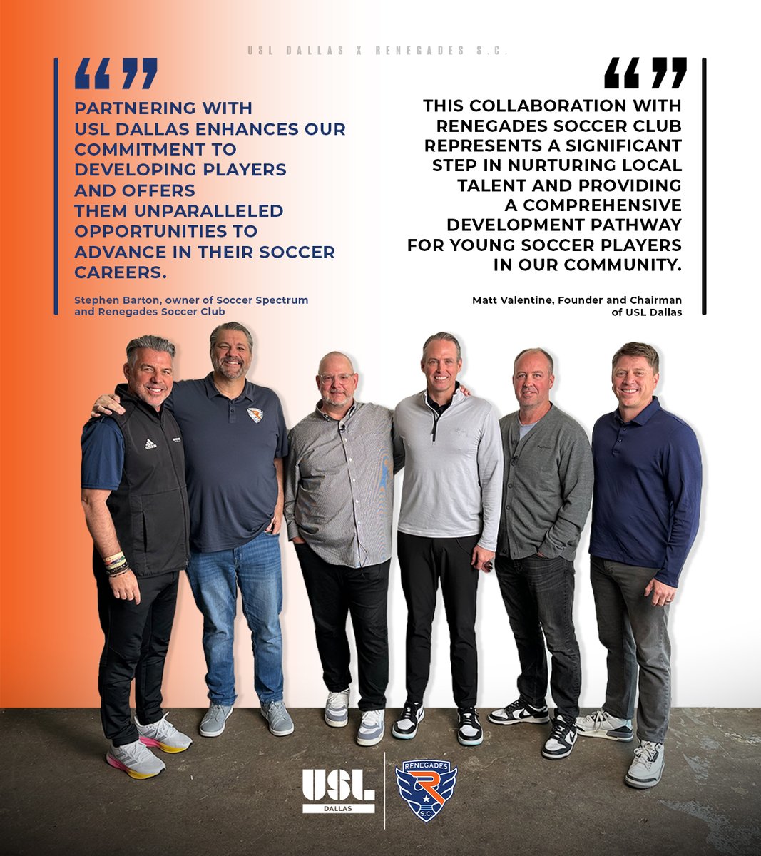 atleticodallas's tweet photo. 𝘽𝙞𝙜 𝙉𝙚𝙬𝙨 𝙊𝙪𝙩 𝙤𝙛 𝙉𝙤𝙧𝙩𝙝 𝙏𝙚𝙭𝙖𝙨! 🗞️

USL Dallas is proud to announce our official youth partnership with Renegades Soccer Club — a bold step toward developing the next generation of soccer talent. 

#USLDallas #RenegadesSC  #ClubForAll https://t.co/2geWFoVwFZ
